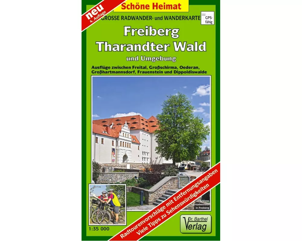 Freiberg Tharandter Wald und Umgebung 1 :35 000. Wander- und Radwanderkarte