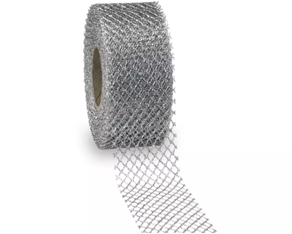 Pattberg Geschenkband Siena 4 cm x 20 m, Silber