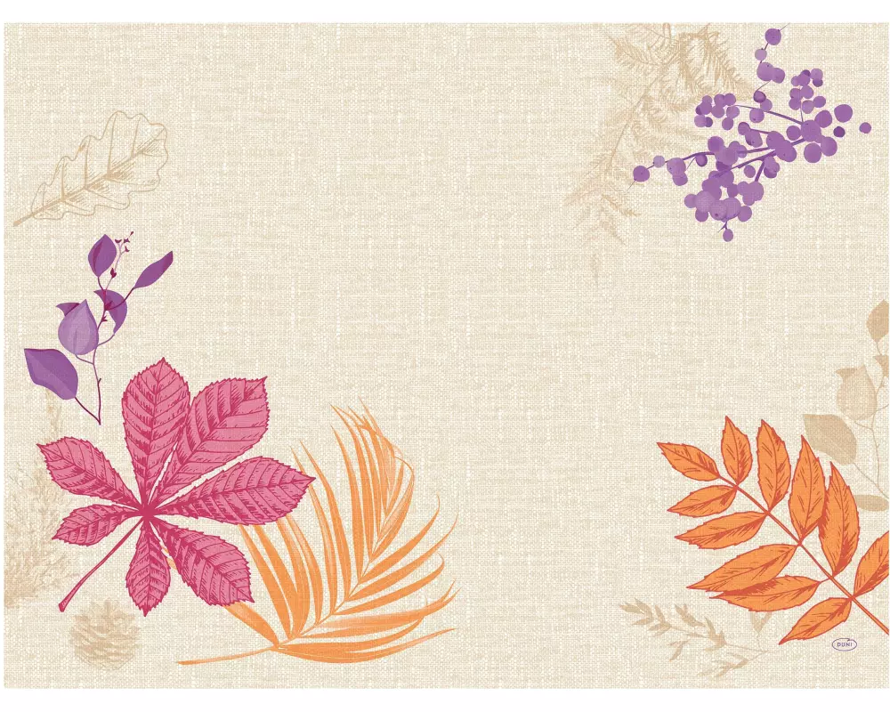 Duni Tischset Bright Autumn 250 Stück, 30 cm x 40 cm, Weiss