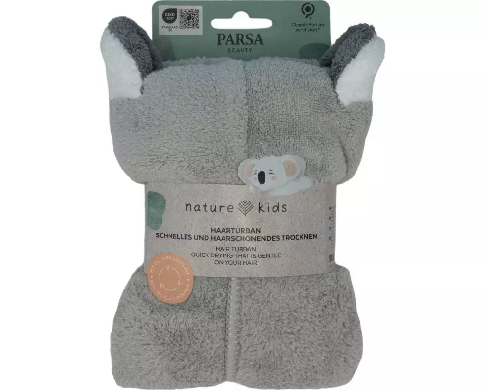 Parsa Beauty Nature Kids Haarturban mit Koalaohren Gau, 1 Stück