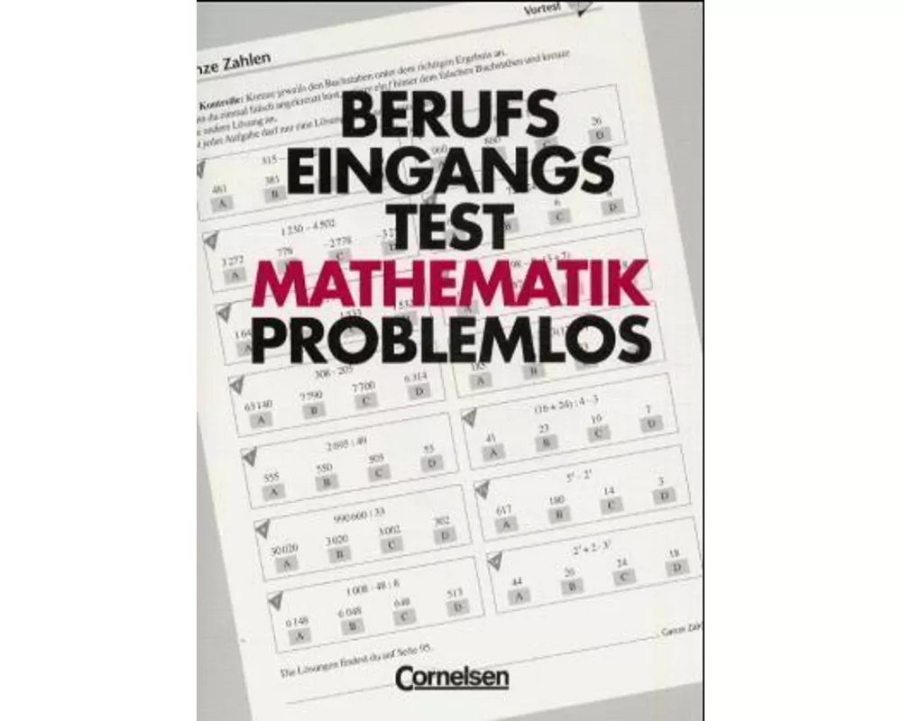Berufseingangstest: Mathematik problemlos