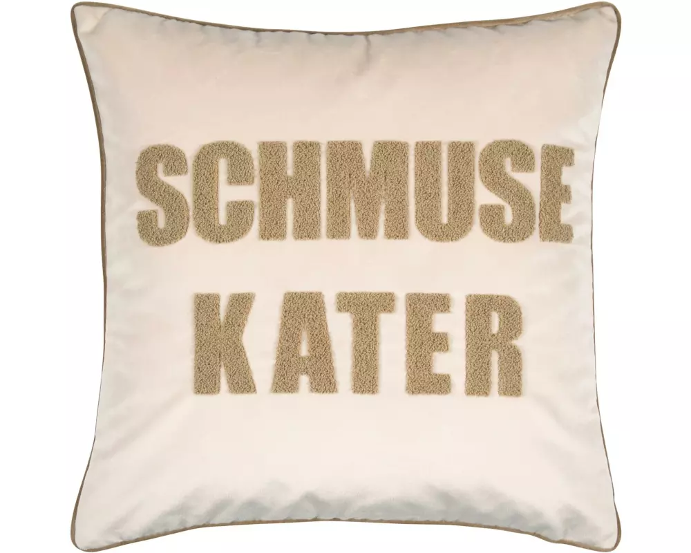 pad Kissenbezug Schmusekater 45 x 45 cm, Sand