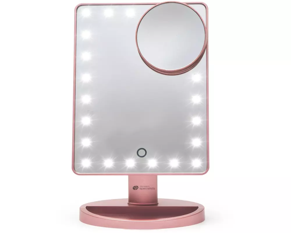Rio Kosmetikspiegel 24 LED Touch Rosegold