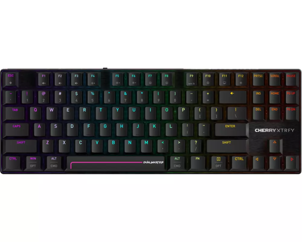 CHERRY MX 8.2 Pro TMR Wireless Tastatur Gaming USB + RF Wireless + Bluetooth QWERTY US International Schwarz