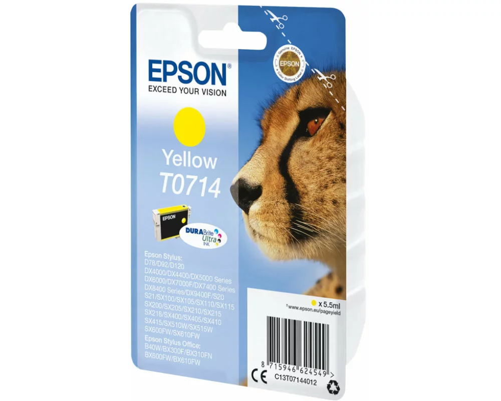 Epson T0714 Ink yellow Std Capacity 5.5ml blister