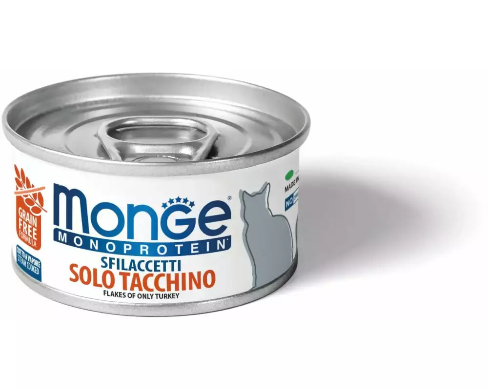 Monge Nassfutter Katze Monoprotein Truthahn 80g