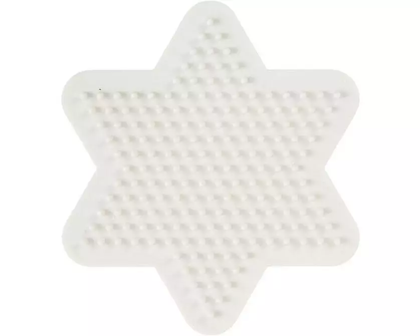 Creativ Company Bügelperlen Platten Nabbi Stern Weiss