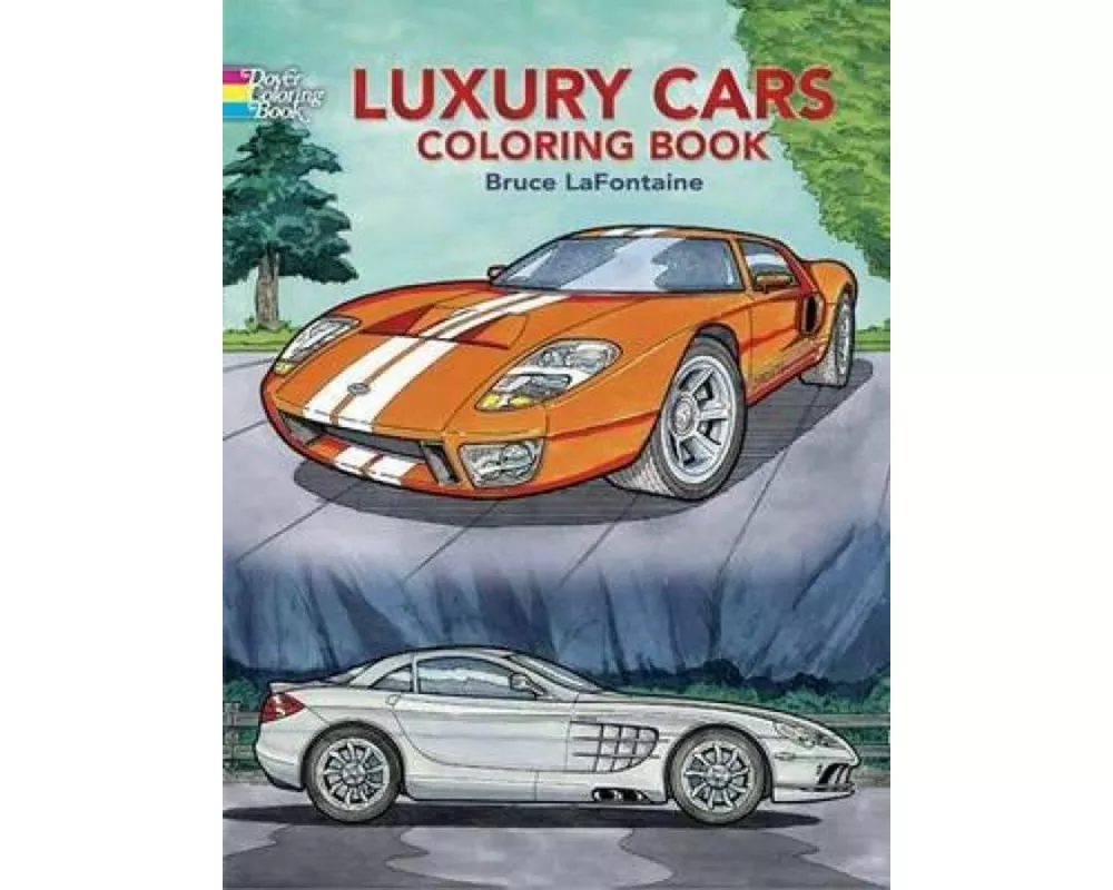 Luxury Cars Coloring Book