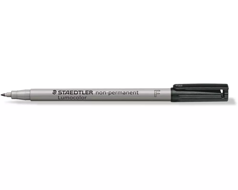 Staedtler Folienstift Lumocolor 316 F Schwarz, wasserlöslich, 10 Stück