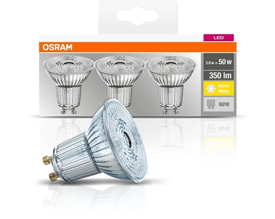 OSRAM Lampe Base, 36° 4.3W, GU10 Warmweiss (WW)