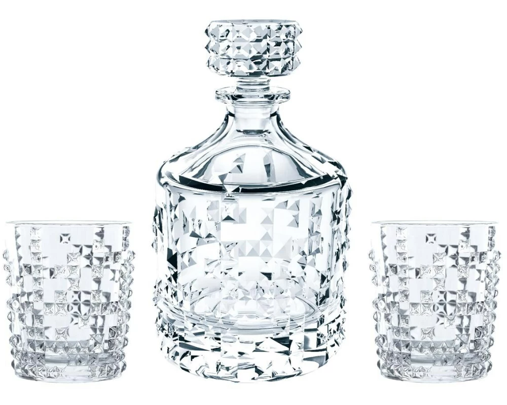 Nachtmann Punk Whisky-Set 3tlg 750 ml, 1 Stück, Transparent