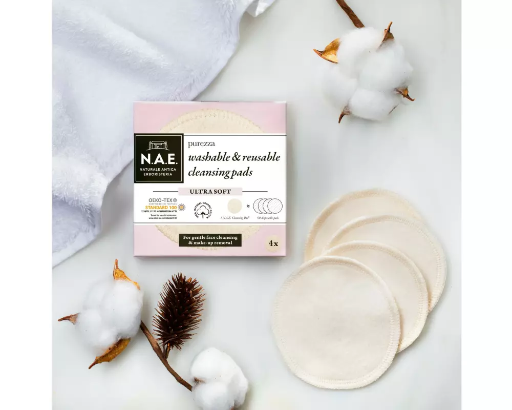 N.A.E. Gesichtsreinigungspads Purezza 4 Stück