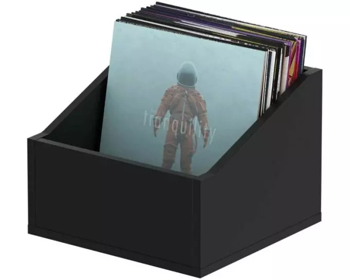 Glorious Record Box Advanced 110 Holz, Schwarz, für 110 LPs