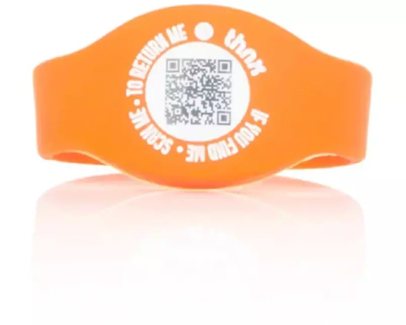 thnxtags thnx tag SOS Armband Orange