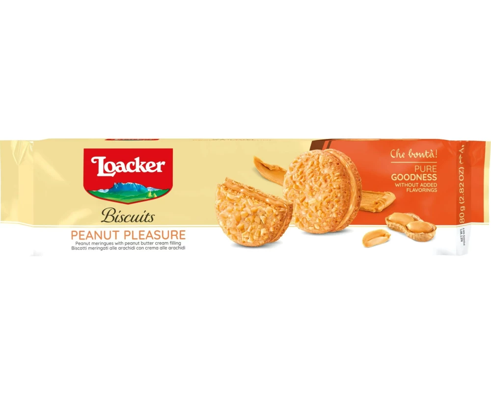 Loacker Biscuits Peanut Pleasure 80 g