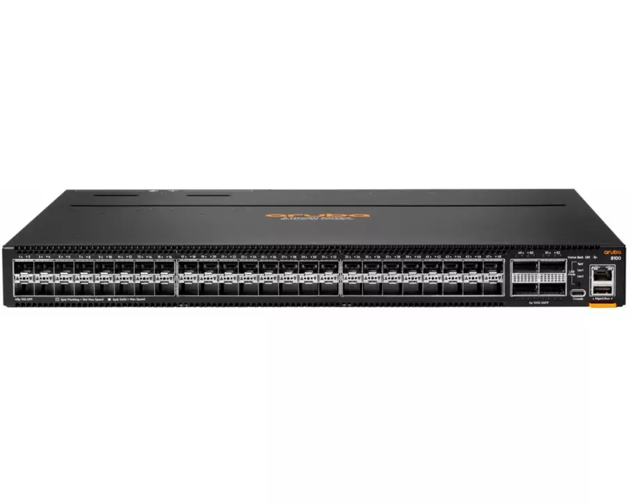 HPE Aruba Networking CX8100, 48x10G, SFP+, 4x40/100G, QSFP28, FB, 3Fan, 2AC, PSU, SW Bundle CH en