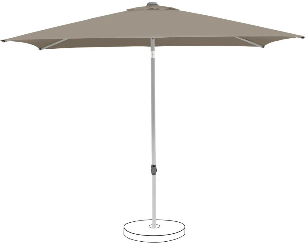 Suncomfort by Glatz Sonnenschirm Pop Up, 250 x 200 cm, Light Taupe