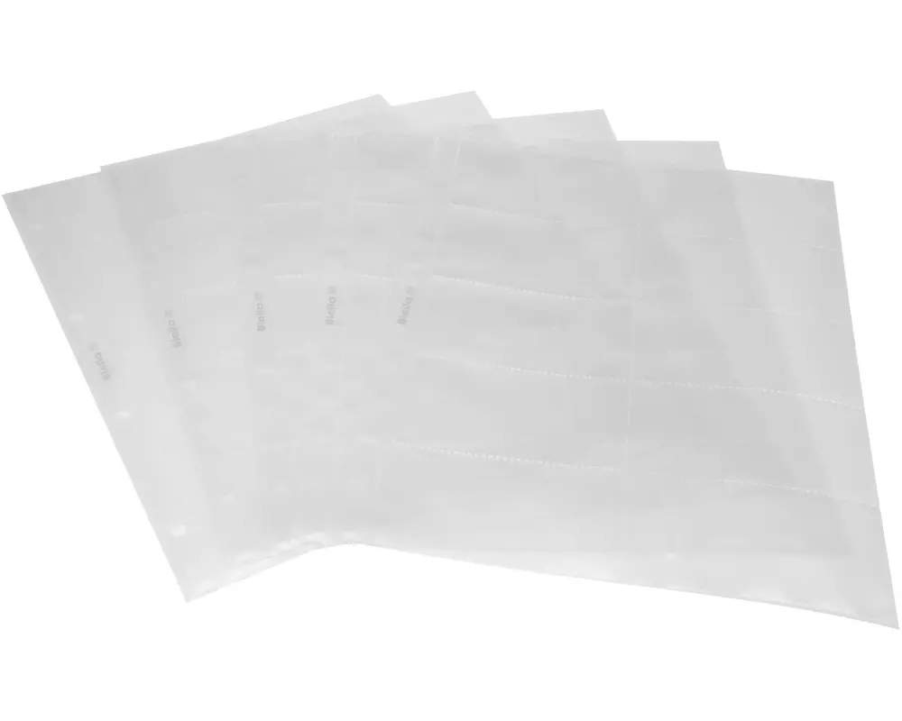 Biella Zeigetasche A4, Transparent, 5 Stück