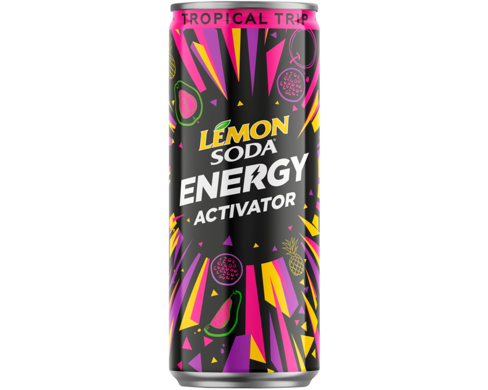GRODO Lemon-Soda Energy PS84368 Tropical 33 cl, 12 Stk.