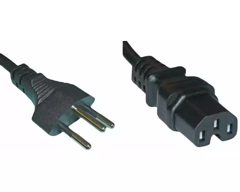 Diggelmann Netzkabel 3 m C15 - T12, Schwarz