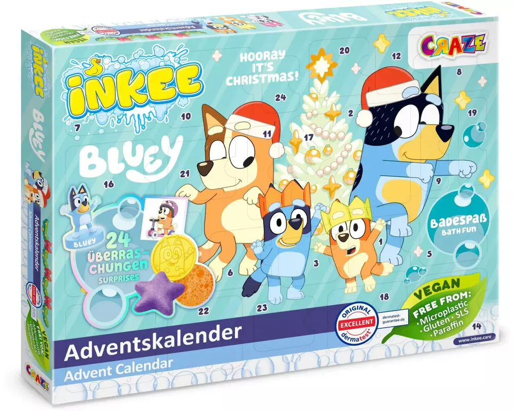 Craze CRAZE Adventskalender Inkee Bluey Spielzeug