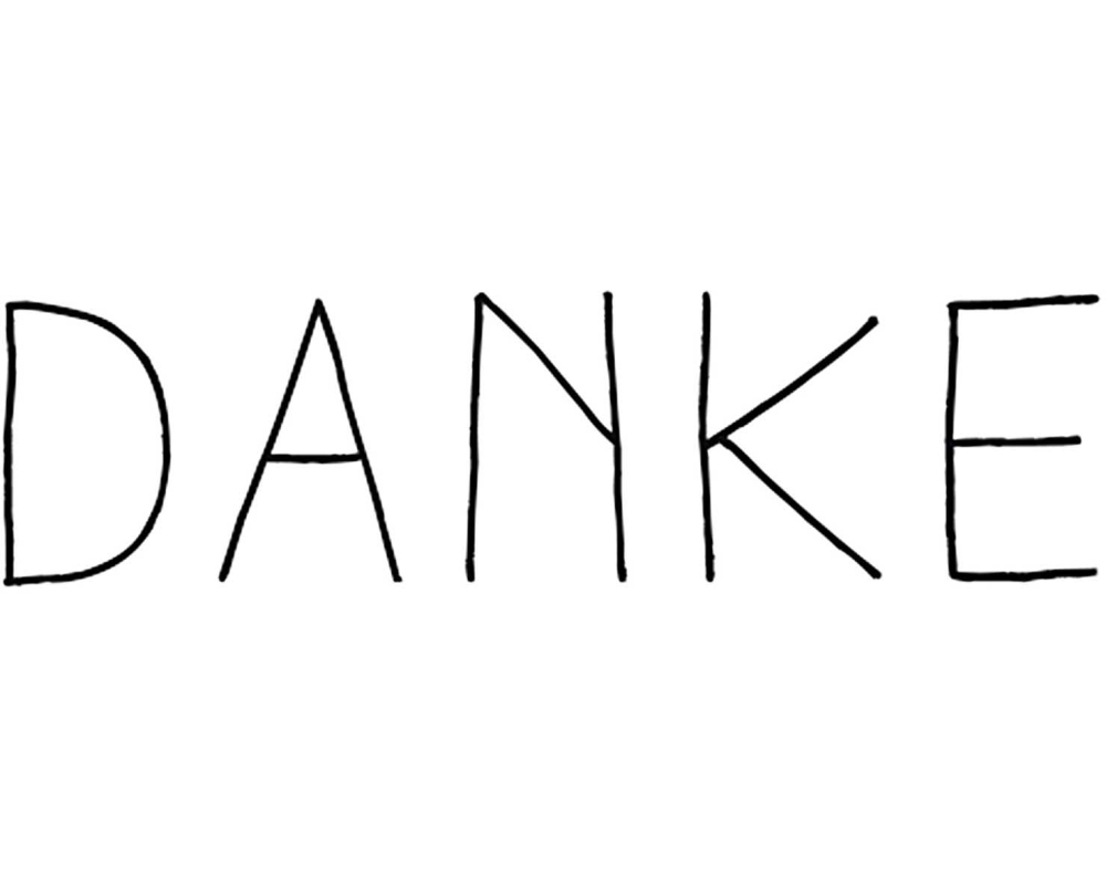 RICO DESIGN Stempel Danke 7038.36.44 5x2cm