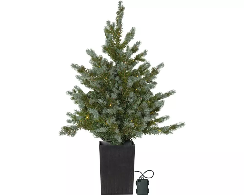 Star Trading Weihnachtsbaum LED Greyland M, 80 LEDs, 95 cm, Grün