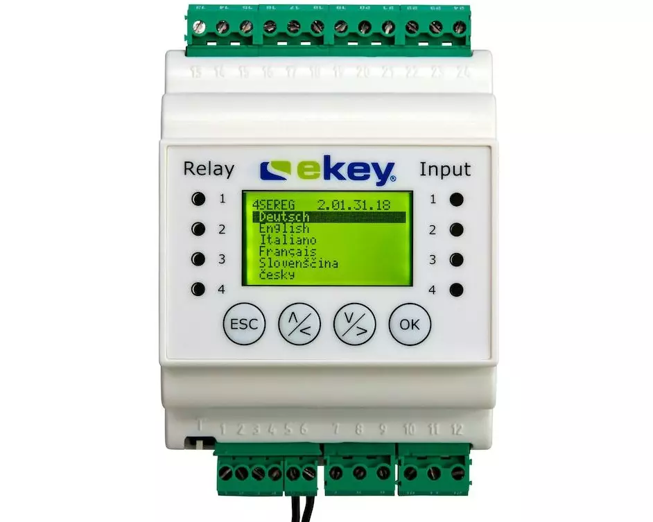 ekey Home Steuereinheit mit 4 Relais SE multi REG 4