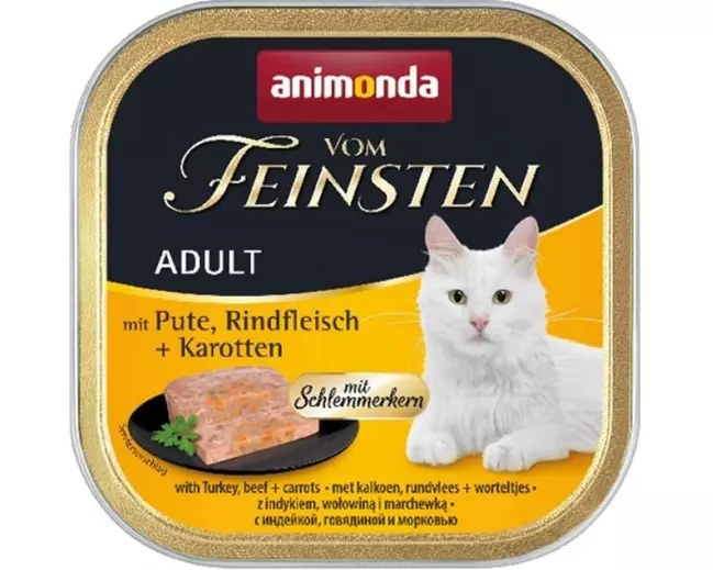 animonda Nassfutter vom Feinsten, Schlemmerkern Pute/Rind 100g