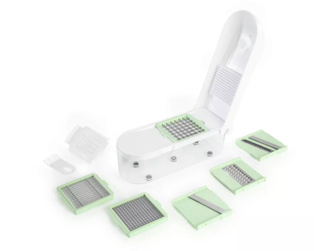 GOURMETmaxx Gemüseschneider Grün/Weiss