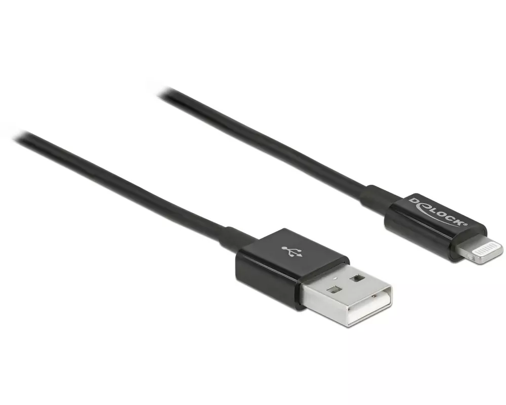 Delock USB 2.0-Kabel für iPhone, iPad, iPod USB-A - Lightning 1 m