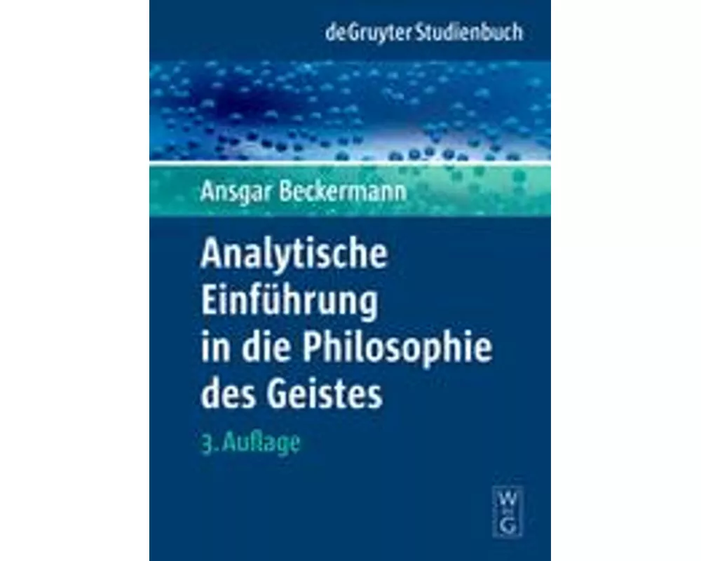 Analytische Einführung in die Philosophie des Geistes