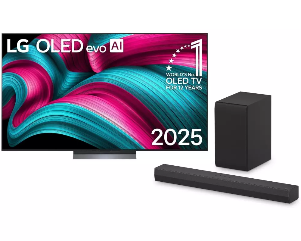 LG TV OLED48C57 inkl. DS40T Soundbar 48", (Ultra HD 4K), OLED