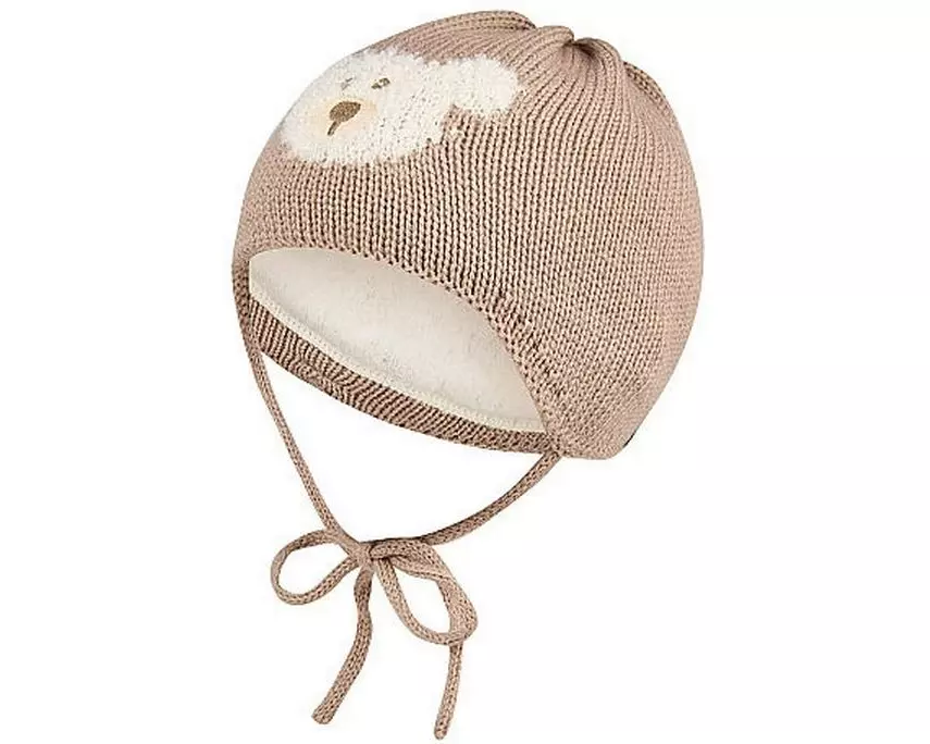 Sterntaler Strickmütze Bär Beige Gr. 37