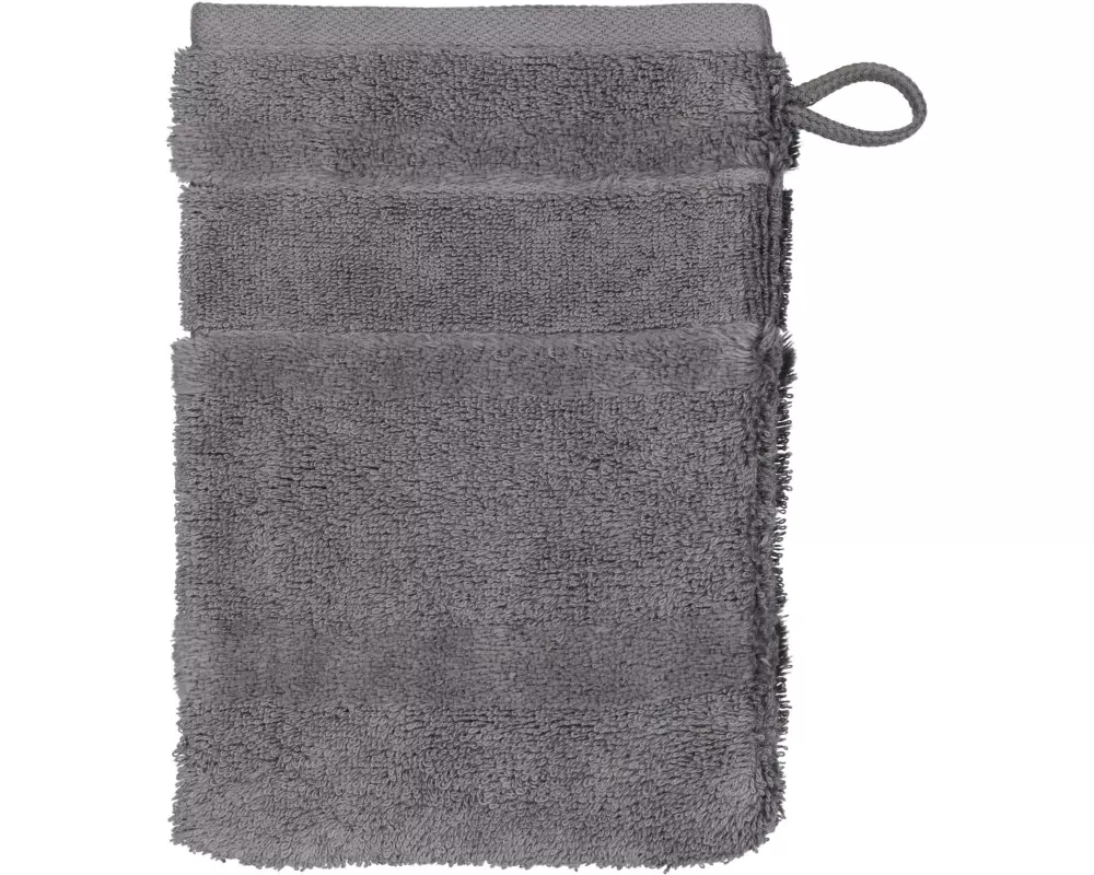 Cawö Waschhandschuh Noblesse 16 x 22 cm, Dunkelgrau