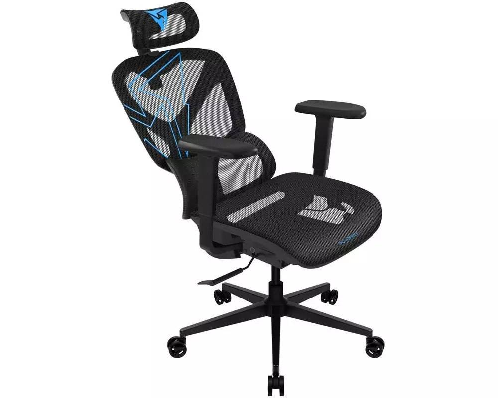 ThunderX3 Bürostuhl YTC-Mesh Racer Blau/Schwarz