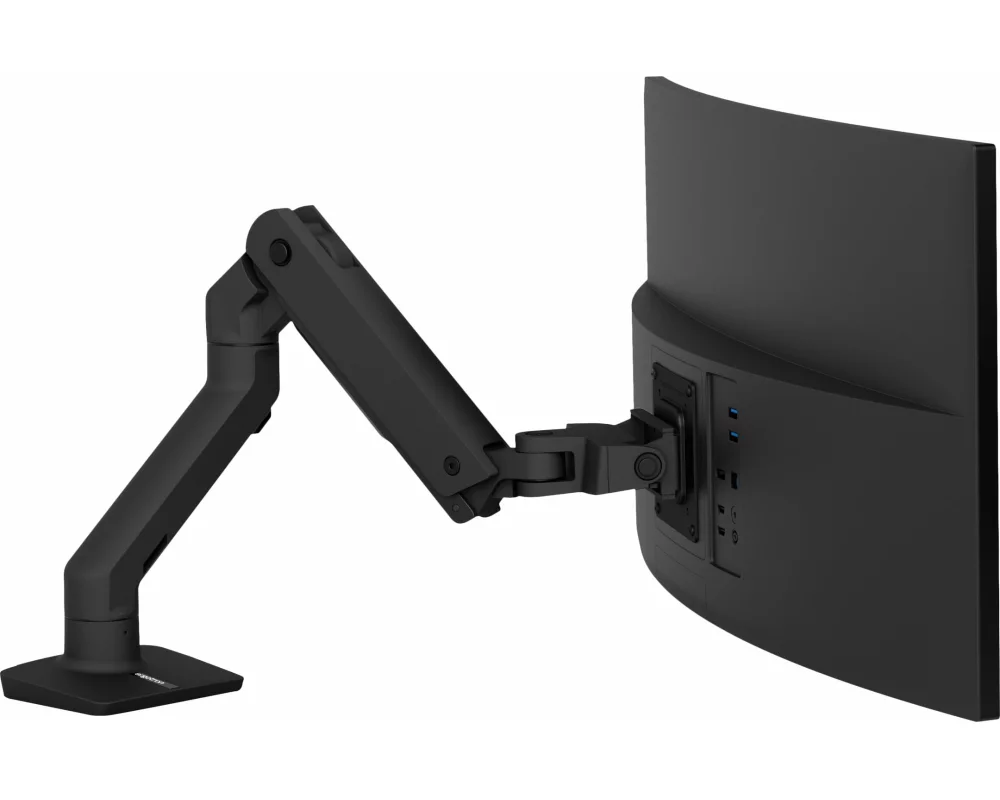 ERGOTRON HX Monitor Arm, in black, table mount, for monitors up to 19.1kg