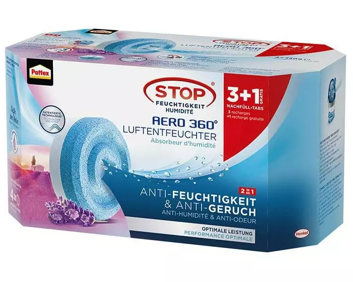 Pattex Aero 360° Nachfülltabs Lavendel, 4 x 450 g