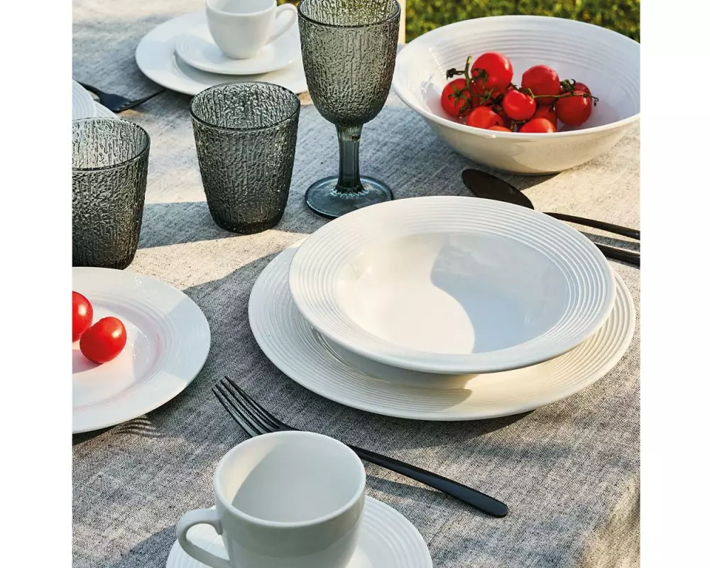 Tognana Speise-Service Circles 18-teilig, Weiss
