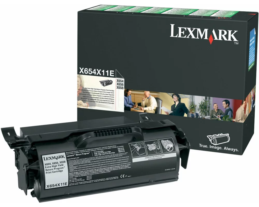Lexmark X654, X656, X658 Toner black Extra high Capacity 36.000 pages return