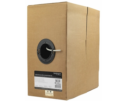 StarTech.com 1000 ft Bulk Roll of Gray CMR Cat 6 Solid UTP Riser Cable