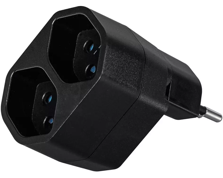 STEFFEN Manta Mehrfachadapter 2xT13 drehbar 2