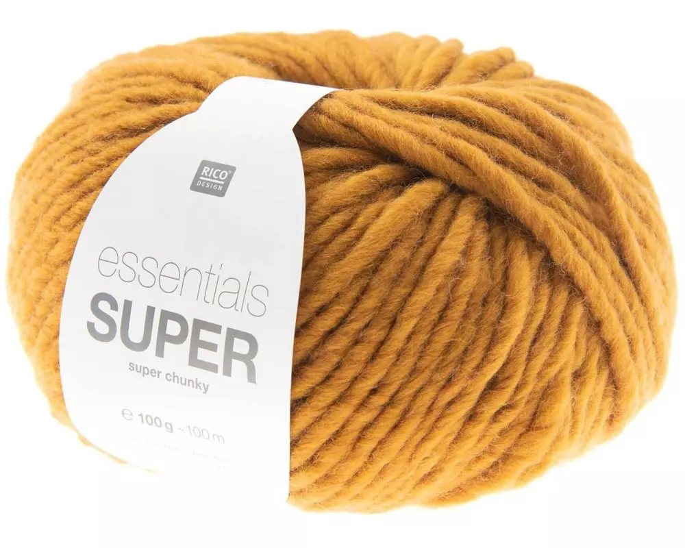 Rico Design Wolle Essentials Super Super Chunky 100 g, Karamell
