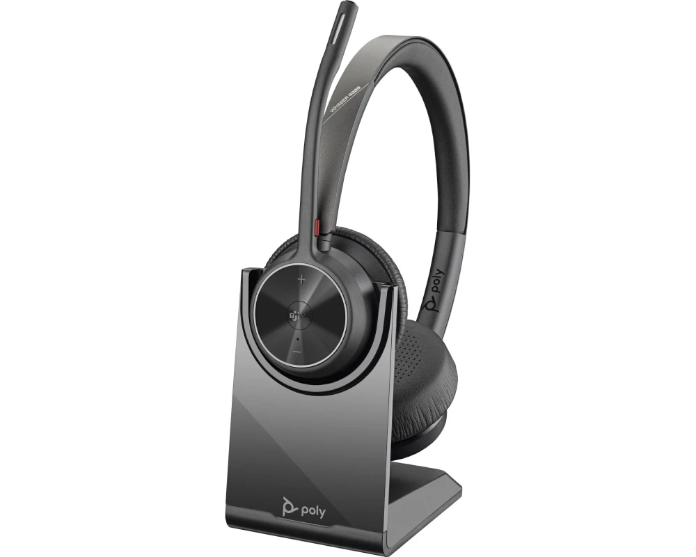 HP Headset Poly Voyager 4320 UC Duo USB-A, inkl. Ladestation