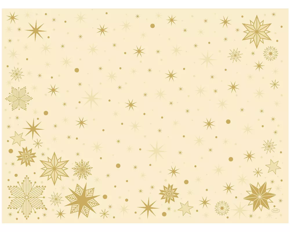 Duni Tischset Bio Dunicel, Stargazing Cream, 30x40 cm, 100 Stück