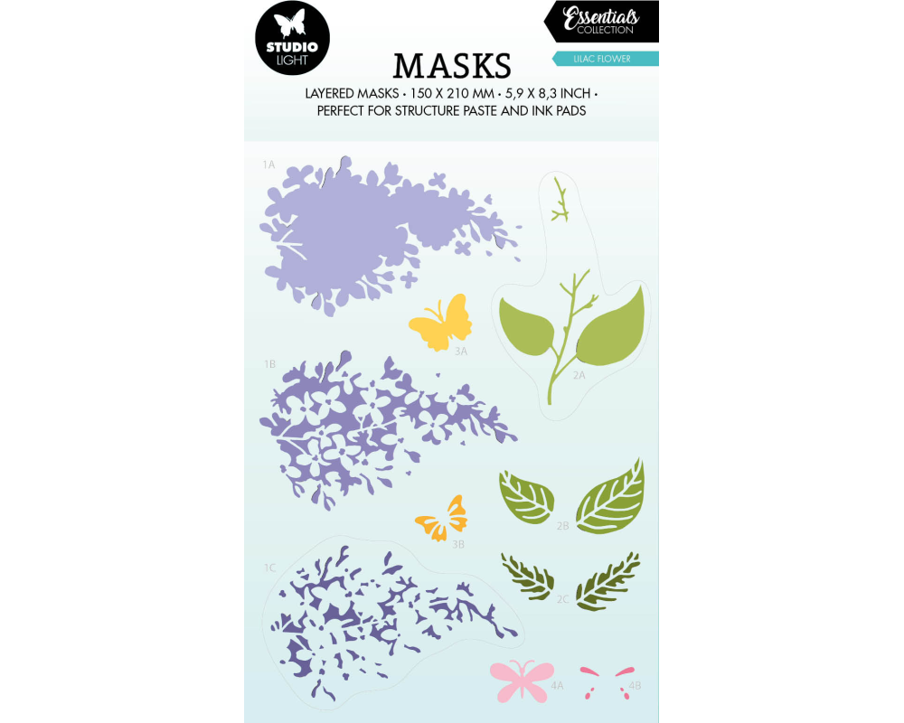 SIZZIX Maske 15x21x0.1cm MASK172 Kirschblüte