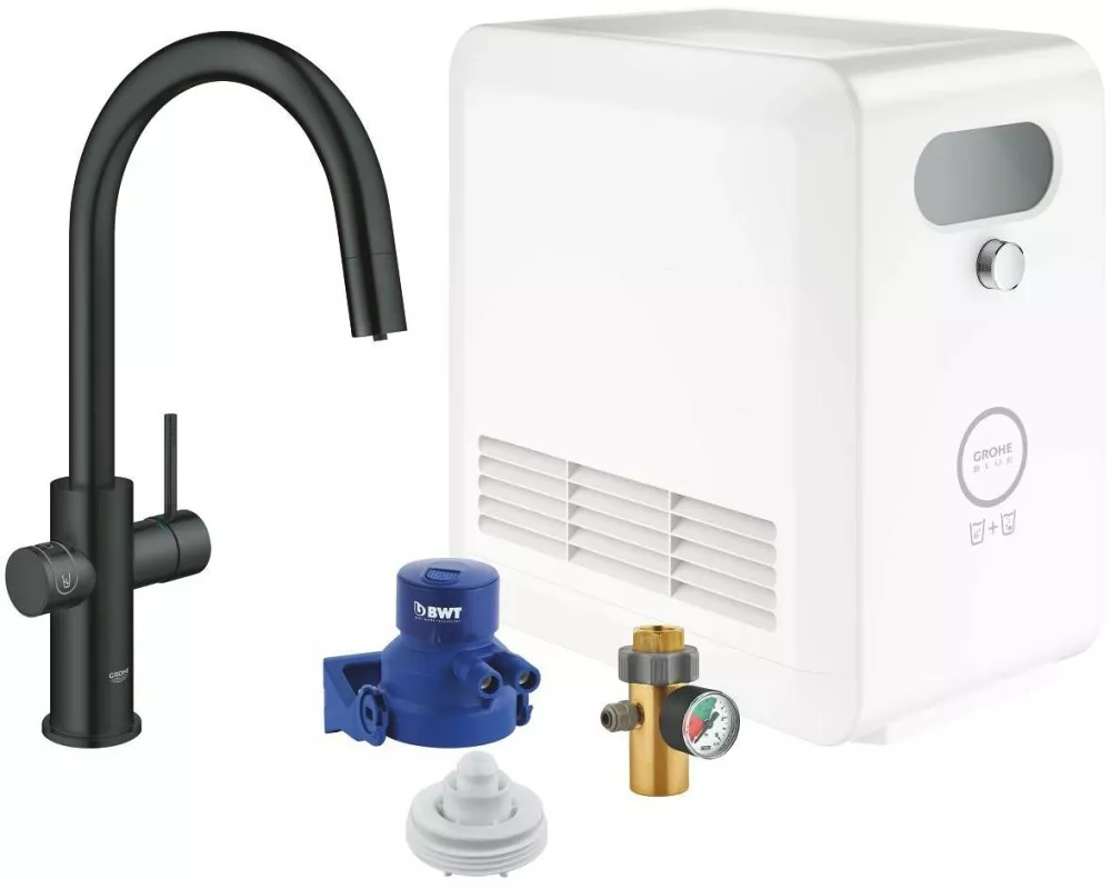 GROHE Küchenarmatur Blue Professional C-Auslauf herausziehbar