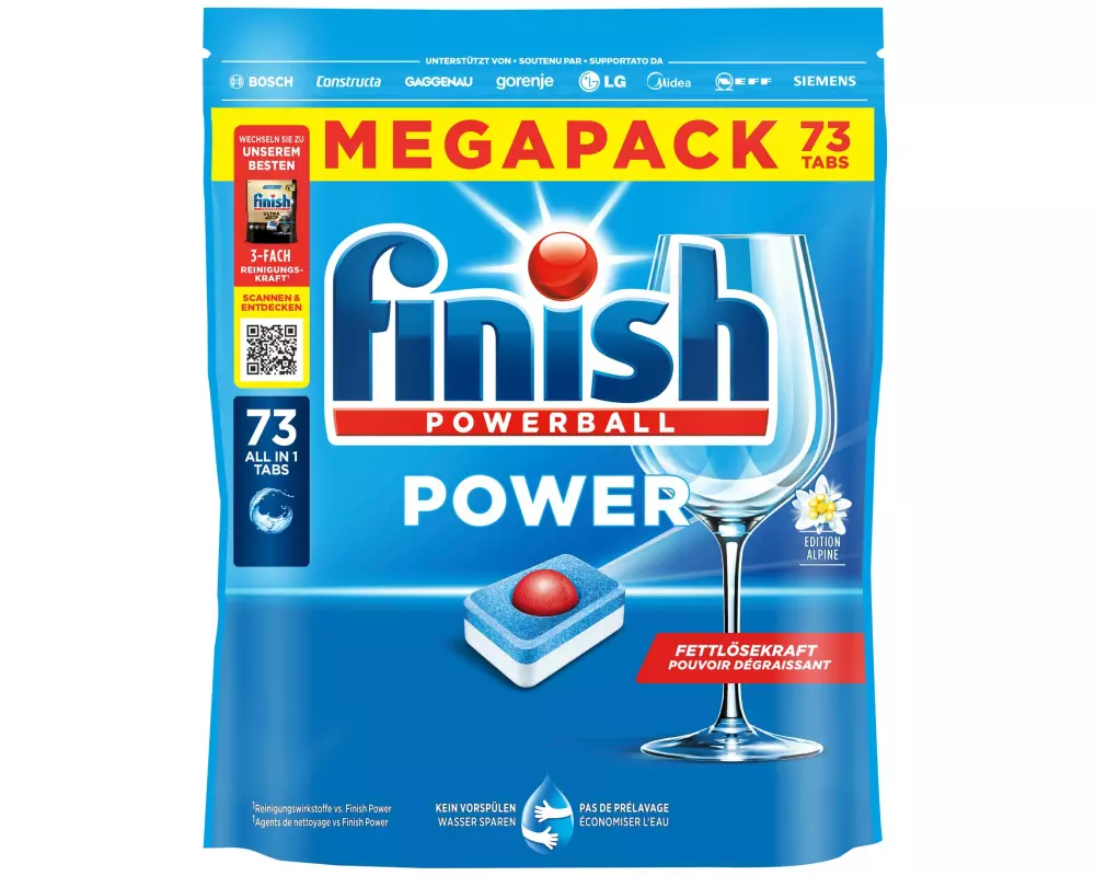 Finish Maschinenspülmittel Power Megapack 73 Stück