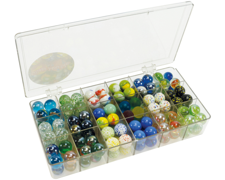 TIMETEX Glas-Murmeln Faszination 93056 ca. 16mm ø 144 Stück