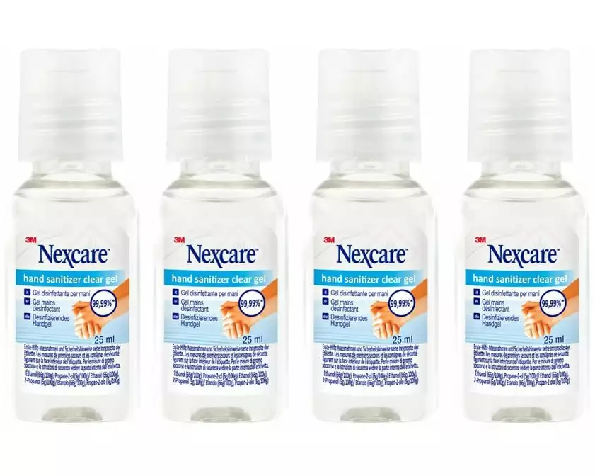 3M Nexcare Desinfektionsgel Hände 4 x 25 ml